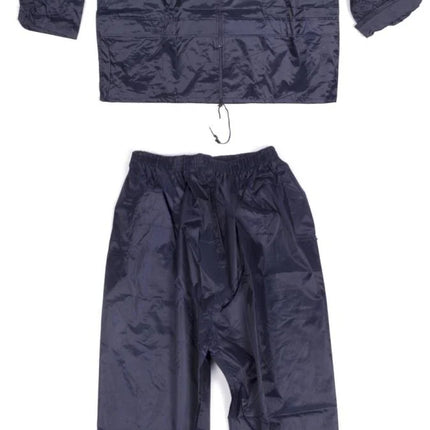 Blauw Lastpak regenpak met waterafstotende regenjas en regenbroek