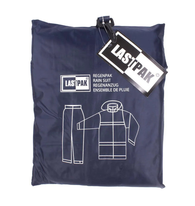 Blauw Lastpak regenpak met waterafstotende regenjas en regenbroek