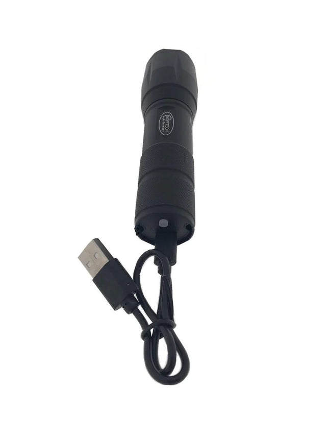 Höfftech Tactical Zaklamp 5W LED oplaadbaar met USB-kabel