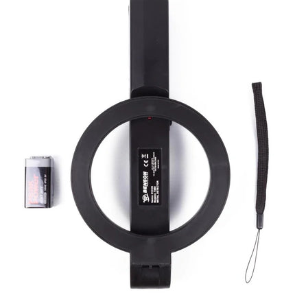 Benson draagbare metaaldetector 39 cm handscanner met LED-indicator en geluidsalarm