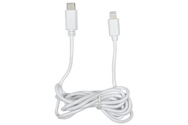 Benson USB-C naar Lightning kabel 1,2 meter wit voor opladen en dataoverdracht