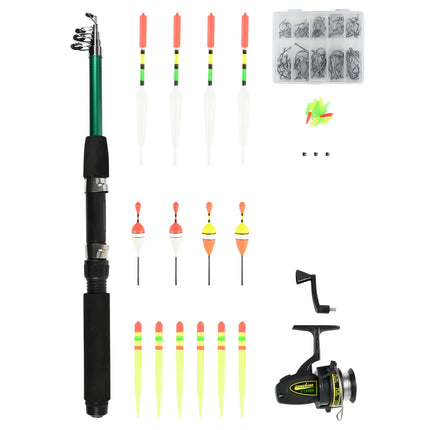 Benson complete 17-delige vishengel startersset met telescopische hengel, molen en visaccessoires