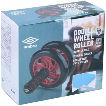 Umbro dubbele ab wheel buiktrainer voor buikspiertraining