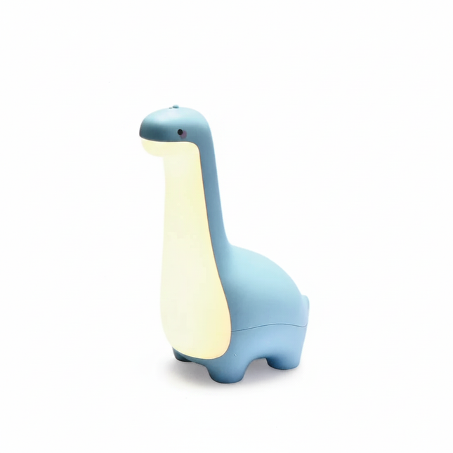 Benson dinosaurus nachtlampje voor kinderen, dimbaar en oplaadbaar, blauwe kleur
